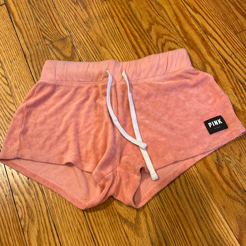 Fuzzy PINK pajama shorts